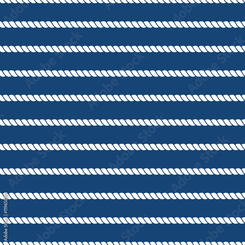 Striped nautical ropes bright seamless background