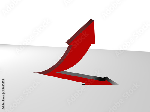 Flèche rouge