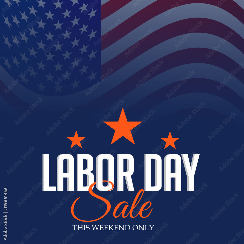 Fototapeta premium Labor Day Sale.