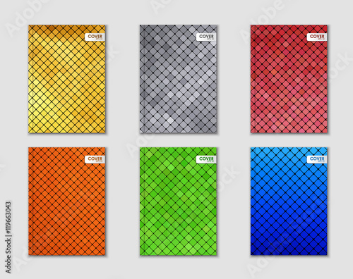 Covers with mosaic texture