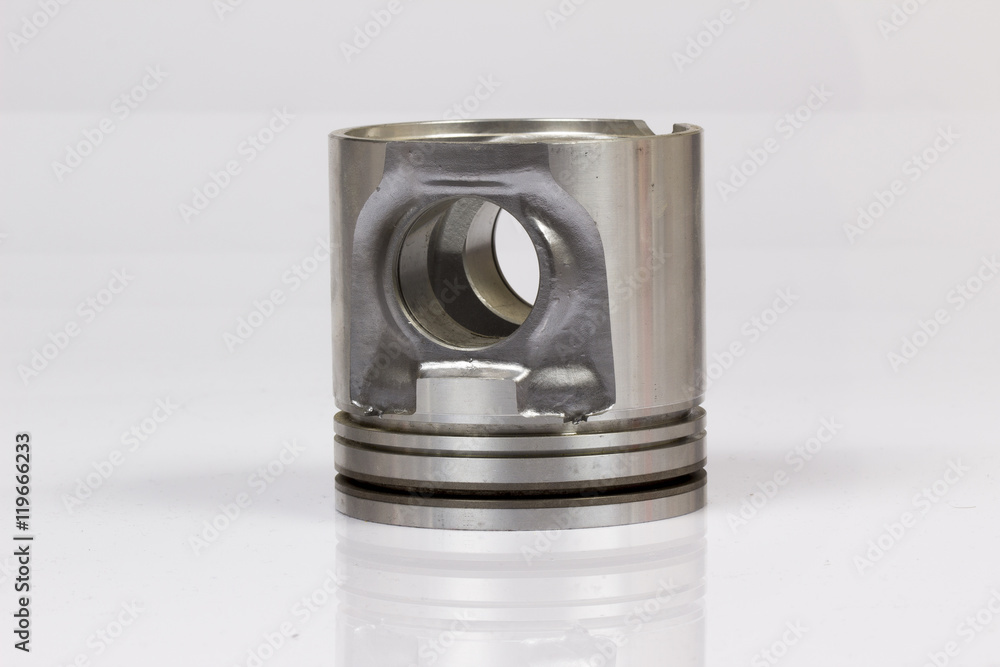 auto piston parts white background isolated auto piston parts white background isolated