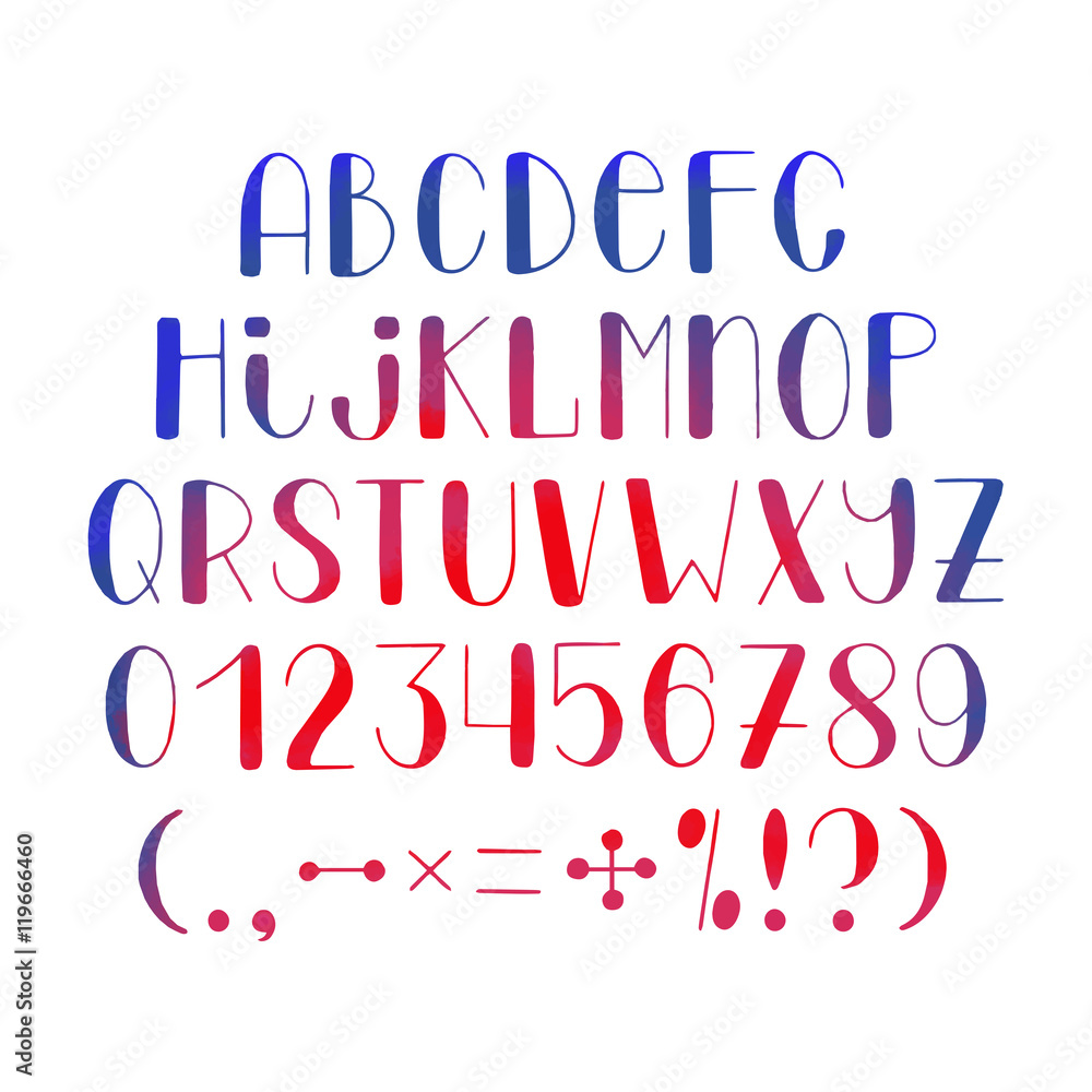Hand drawn font Hand drawn font