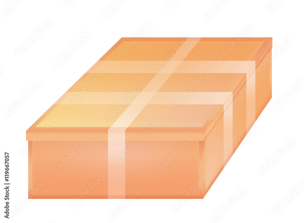 Brown paper box. eps10 vector illustration Brown paper box. eps10 vector illustration