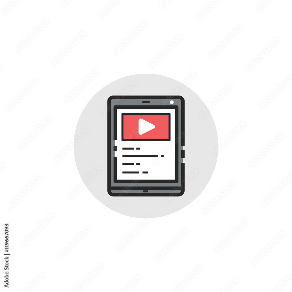 Tablet Gadget Icon Illustration Tablet Gadget Icon Illustration