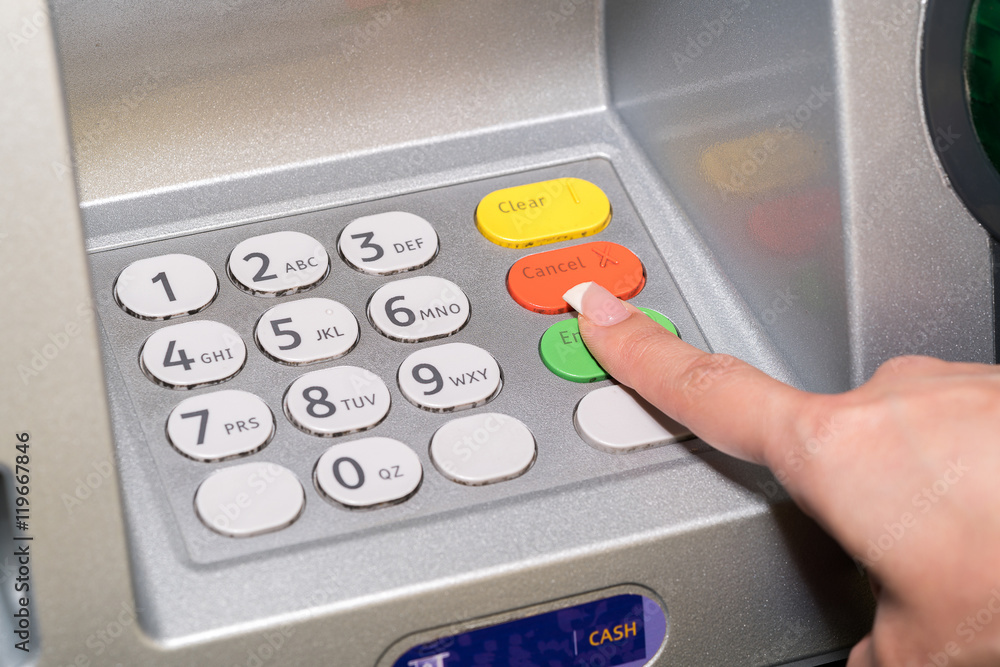 Press ATM EPP keyboard
Press ATM EPP keyboard