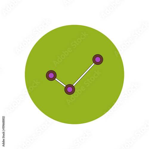 Vector illustration in flat design of progress statistics © pashutanast9