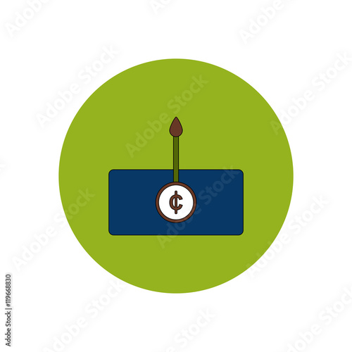 Vector illustration in flat design of currency rate