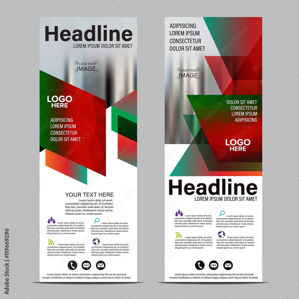 Roll up layout template. flag flyer banner backdrop design. vector illustration background Roll up layout template. flag flyer banner backdrop design. vector illustration background