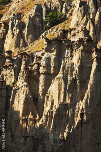 Rock formation in western region of Turkey,Kula town in Manisa city
