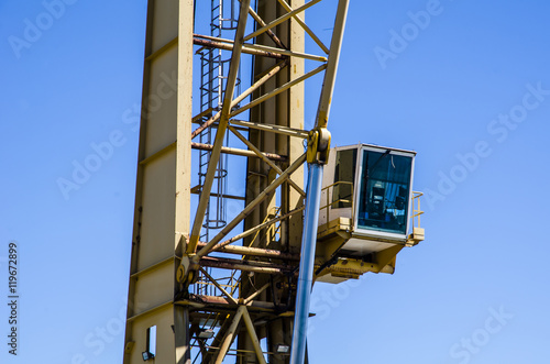 Big Crane in a naval construction site