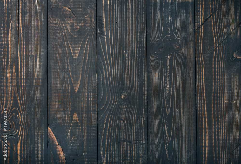 Obraz premium Old dark scorched wood texture, wallpaper and background