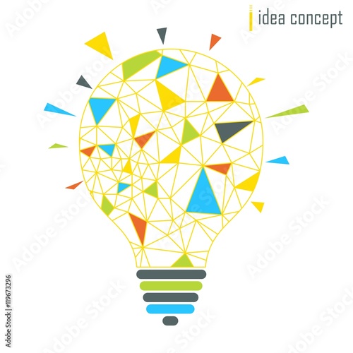 lamp idea concept yellow