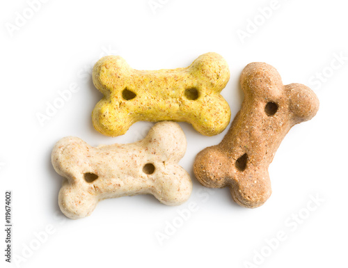 Bild auf Leinwand Dog food shaped like bones.