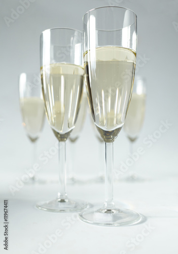 champagne glasses