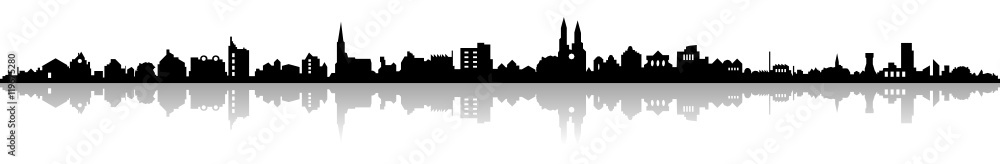 Skyline einer Stadt Stock Vector | Adobe Stock