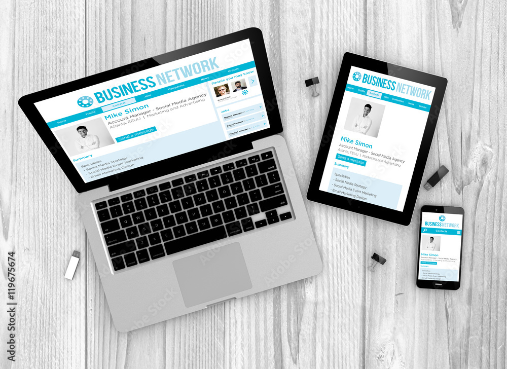 Business Network responsive web Business Network responsive web
