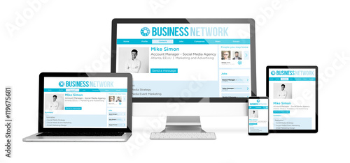 devices isolated mockup business network web