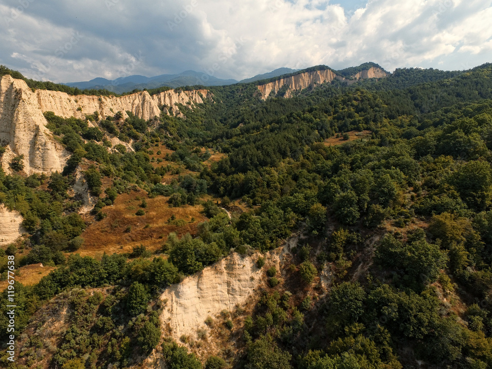 Fototapeta premium Melnik, Bulgaria / Aerial view