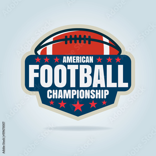 American football logo template,vector illustration