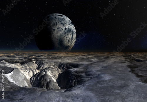 Fototapeta Naklejka Na Ścianę i Meble -  3d Rendered Fantasy Alien Planet - Illustration