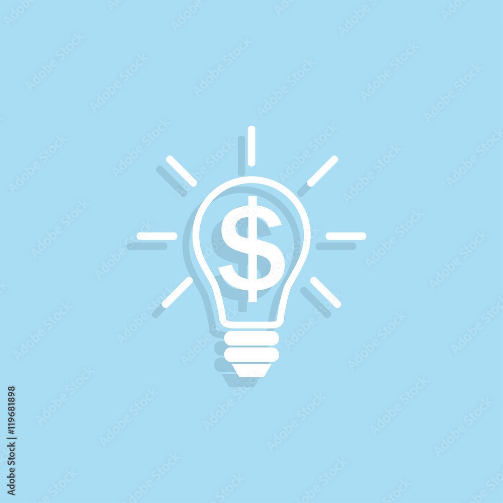 the idea of the dollar icon the idea of the dollar icon