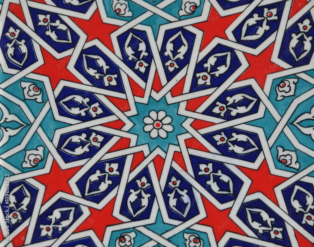 Old ceramic oriental tile Old ceramic oriental tile