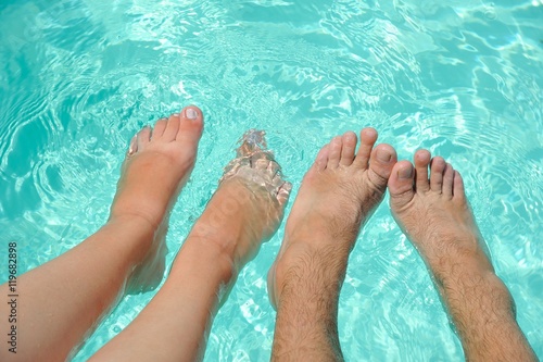 feet in pool