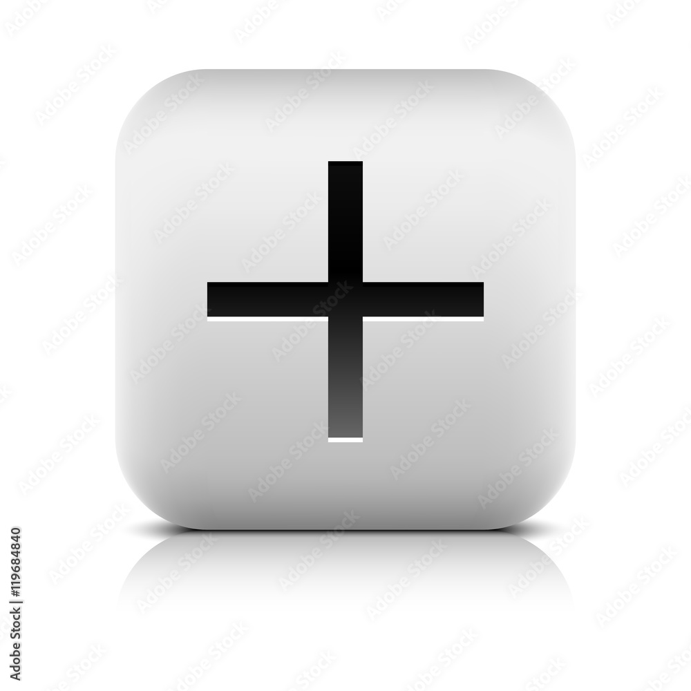 Obraz premium Web icon with plus sign