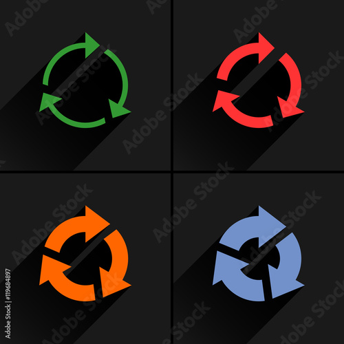 Color arrow reload, refresh, reset, repeat icon