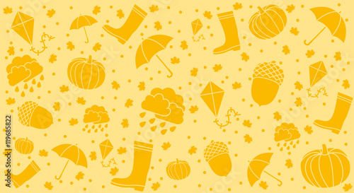 Herbst-Banner mit Icon's