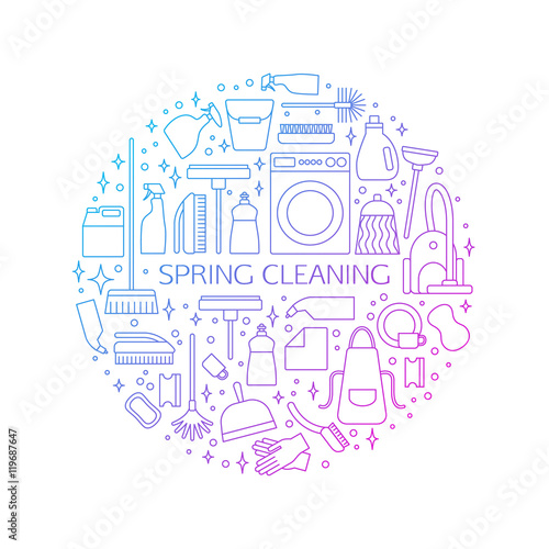 Cleaning concept, poster.