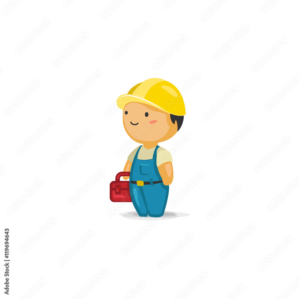 Maintenance Guy with a Toolbox Maintenance Guy with a Toolbox