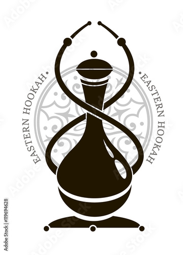 hookah vector emblem