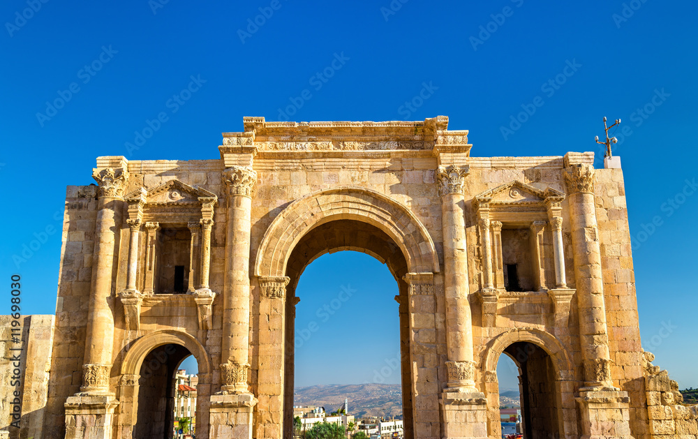 The Arch of Hadrian in Jerash