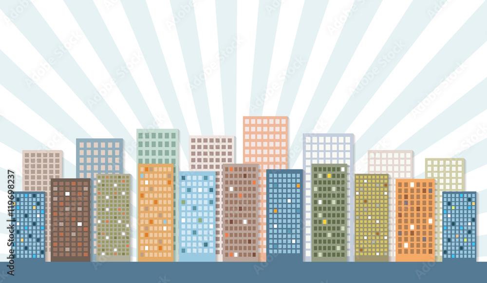 Modern Colorful City Modern Colorful City