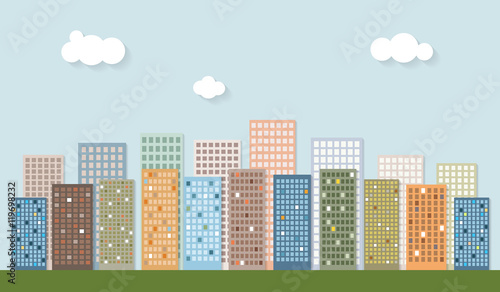 Modern Colorful City