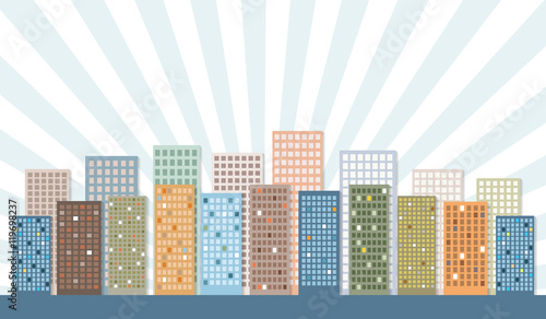 Modern Colorful City
