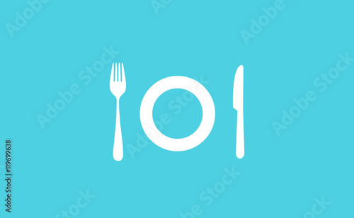 Vector clustery set on flat background