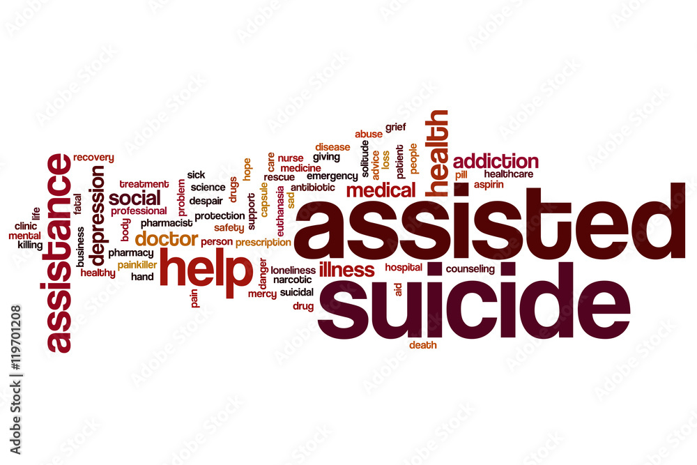 Assisted suicide word cloud