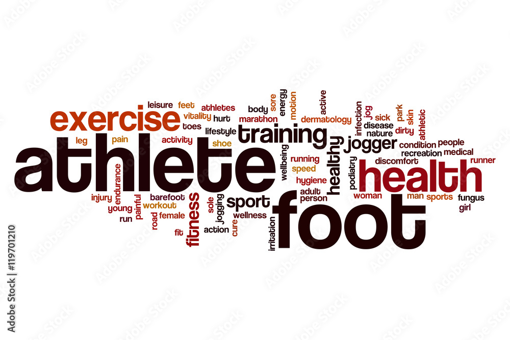 Athlete foot word cloud