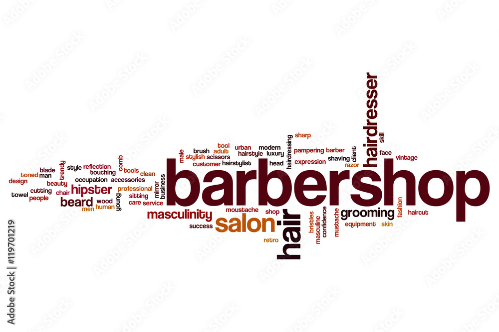 Barbershop word cloud