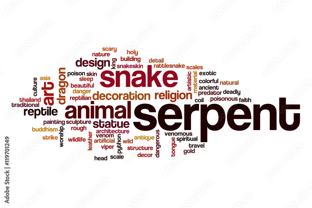 Serpent word cloud