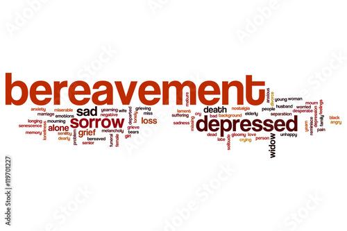 Bereavement word cloud