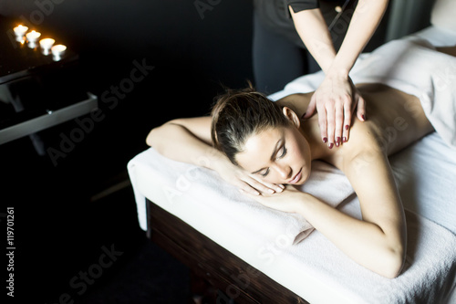 Young woman having a massage
