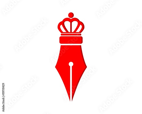 Royal pen abstract logo