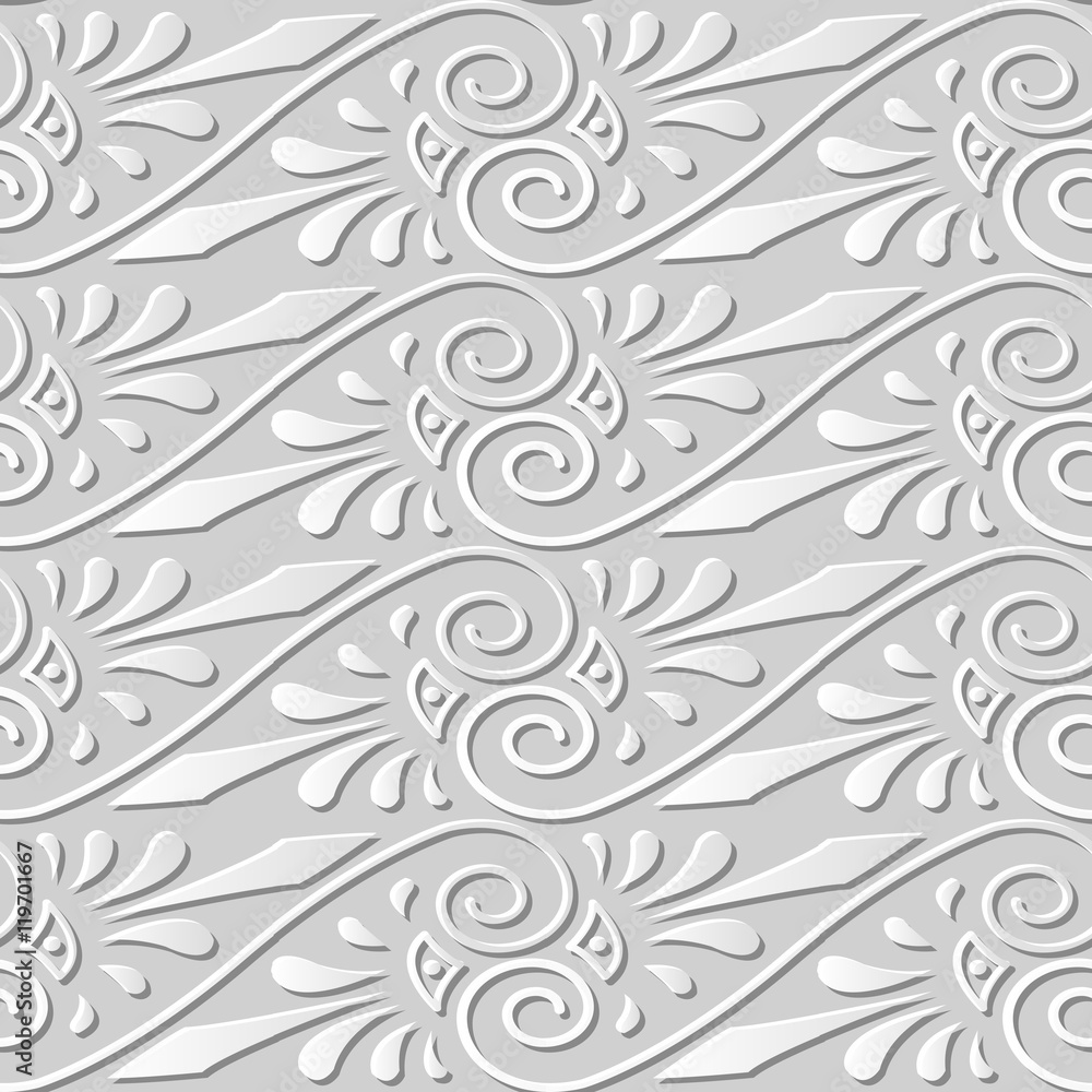 3D paper art 492 spiral cross vine flower 3D paper art 492 spiral cross vine flower