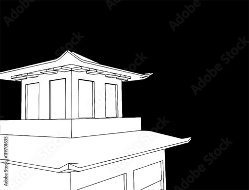 pagoda illustration