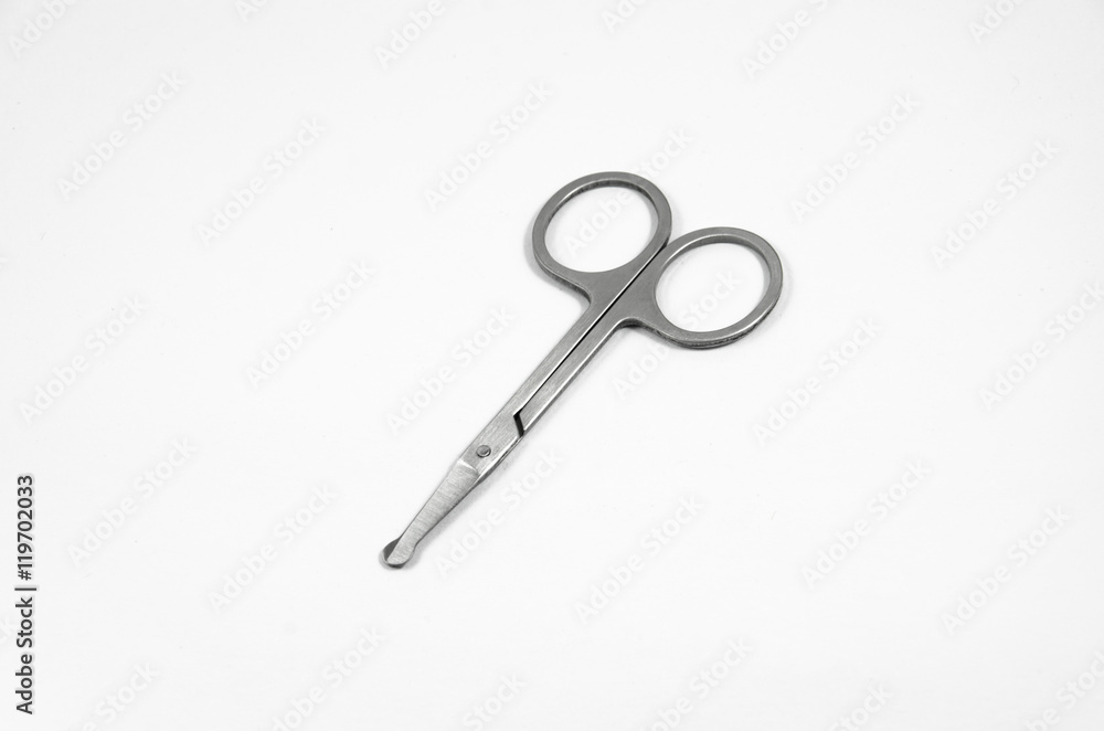 Scissors Nose Hair isolated on white background Scissors Nose Hair isolated on white background