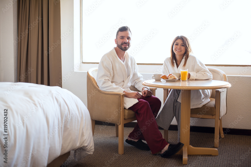 Breakfast on their honeymoon Breakfast on their honeymoon