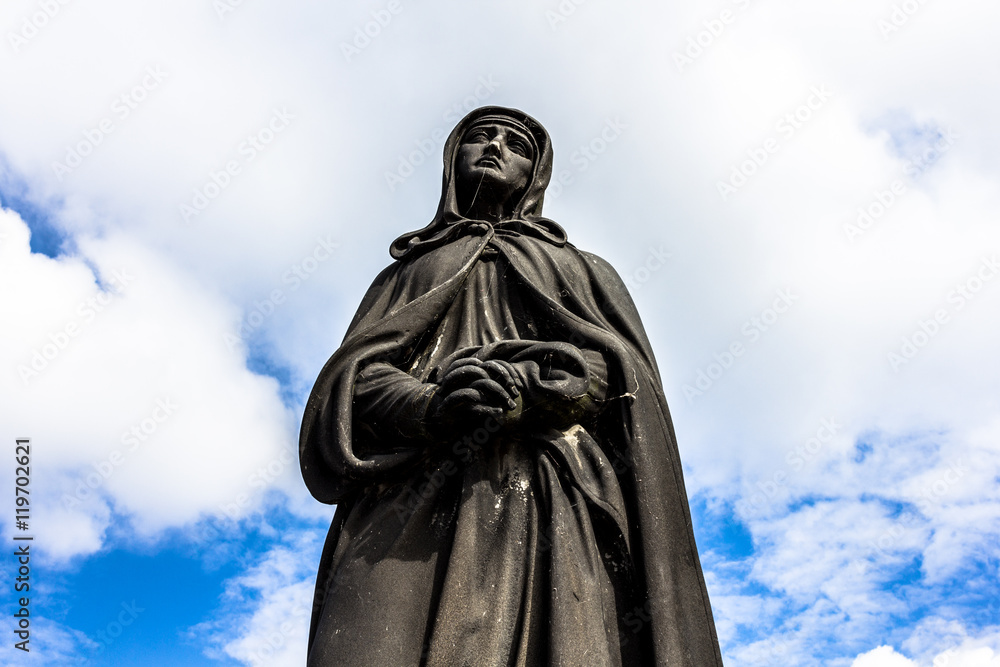 Fototapeta premium Statue on Charles Bridge, Prague